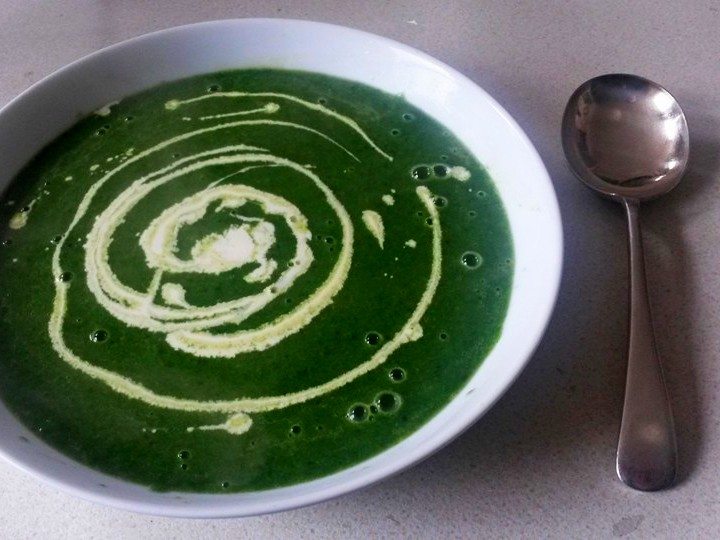 Nettle and wild greens soup